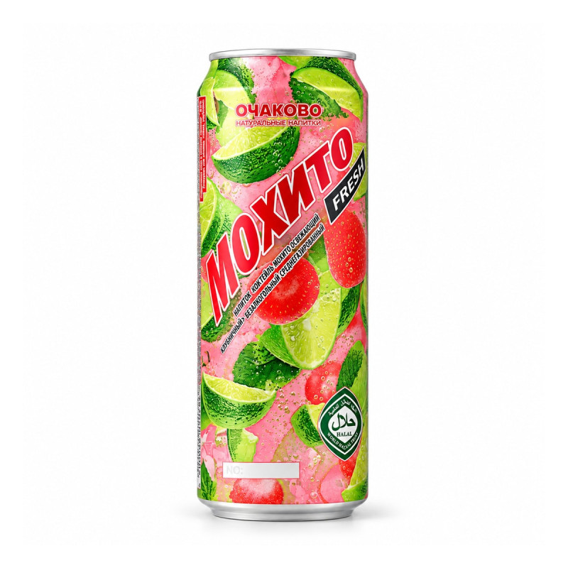 Очаково Напиток Мохито Fresh Клубника 0.45 л