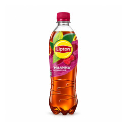 Lipton Холодный чёрный чай Малина 0.5 л