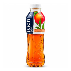 Rich Tea Холодный чёрный чай Персик 0.5 л