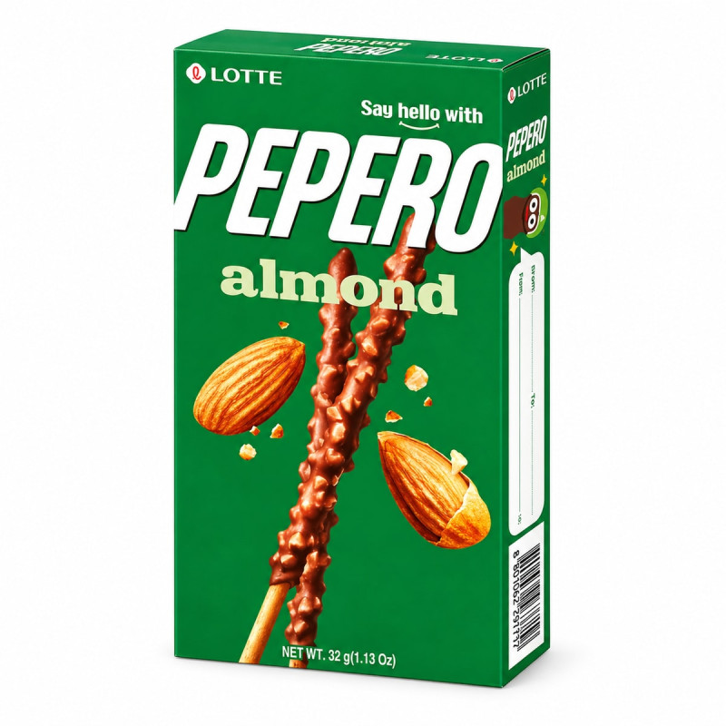 Lotte Палочки Pepero Almond с миндалем 32 г
