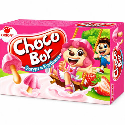 Choco Boy Печенье Orion Йогурт и клубника 45 г