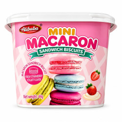 Ali Baba Mini Macaron Печенье-сэндвич Fresh Strawberry Yogurt 44 г
