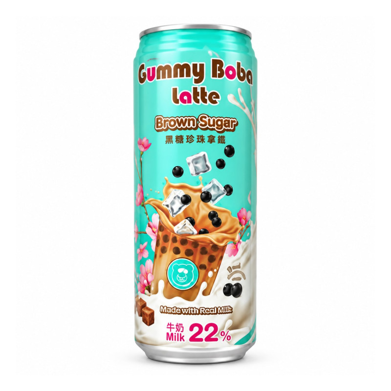 Os Bubble Напиток Gummy Boba Latte Brown Sugar 0.47 л