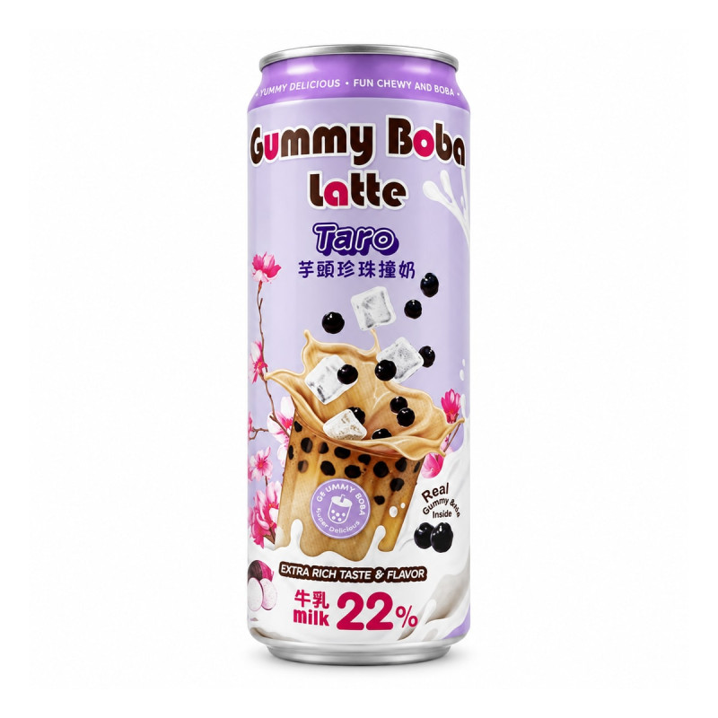 Os Bubble Напиток Gummy Boba Latte Taro 0.47 л