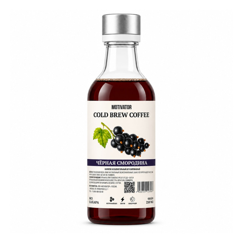 Motivator Cold Brew Coffee Чёрная смородина 250 мл