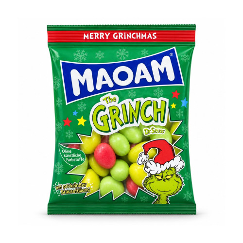 Maoam Grinch Apfel limette-Grapefruits Kirsche 175 г