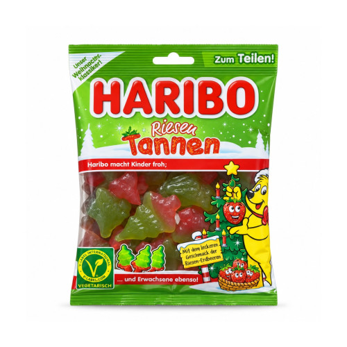 HARIBO Riesen Tannen — жевательные конфеты со вкусом клубники