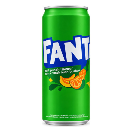 Fanta Fruit punch flavour perisa unch buah-buahan 0,320 мл