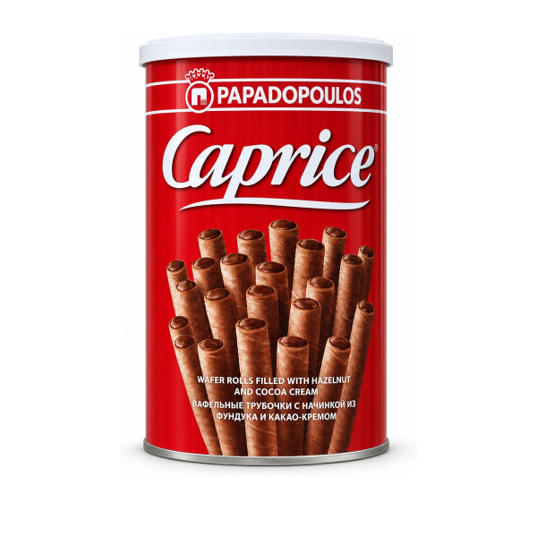 Papadopoulos Caprice — вафельные трубочки с начинкой из фундука и какао-кремом