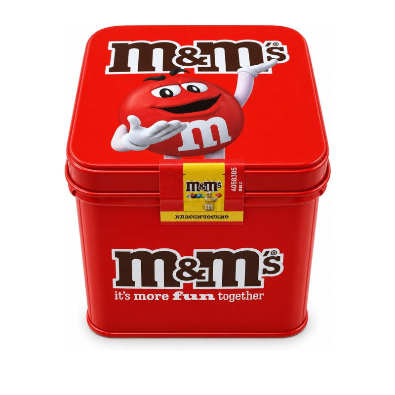 M&M's классические в красной металлической коробке