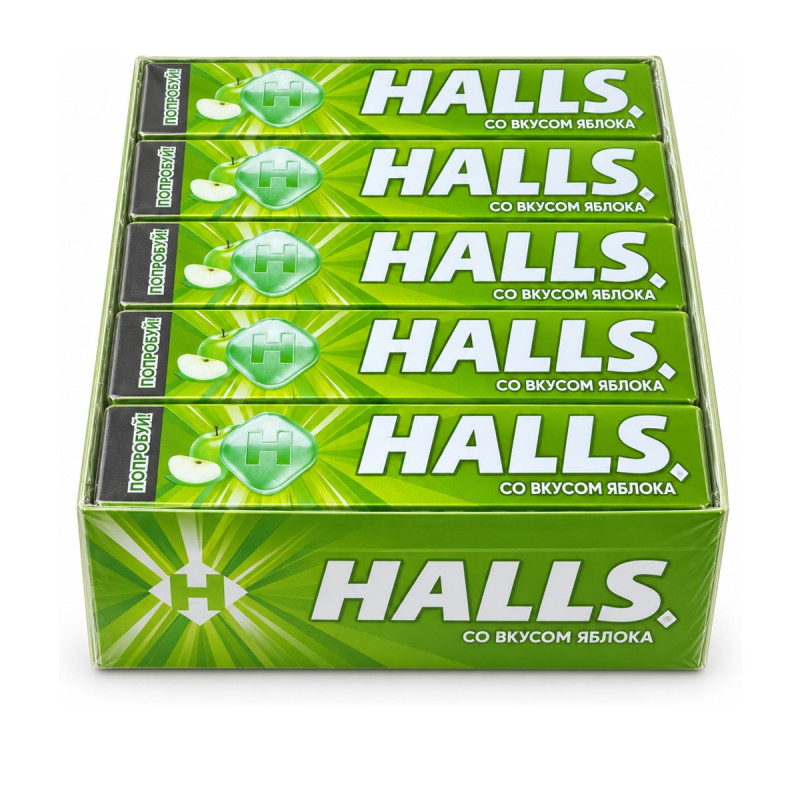 Halls со вкусом яблока