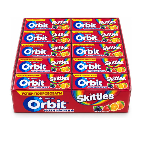 Orbit Фруктовые вкусы Skittles Orbit Фруктовые вкусы Skittles